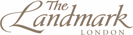 A 260x66px size logo for The Landmark London - a CTH Gold Employer.